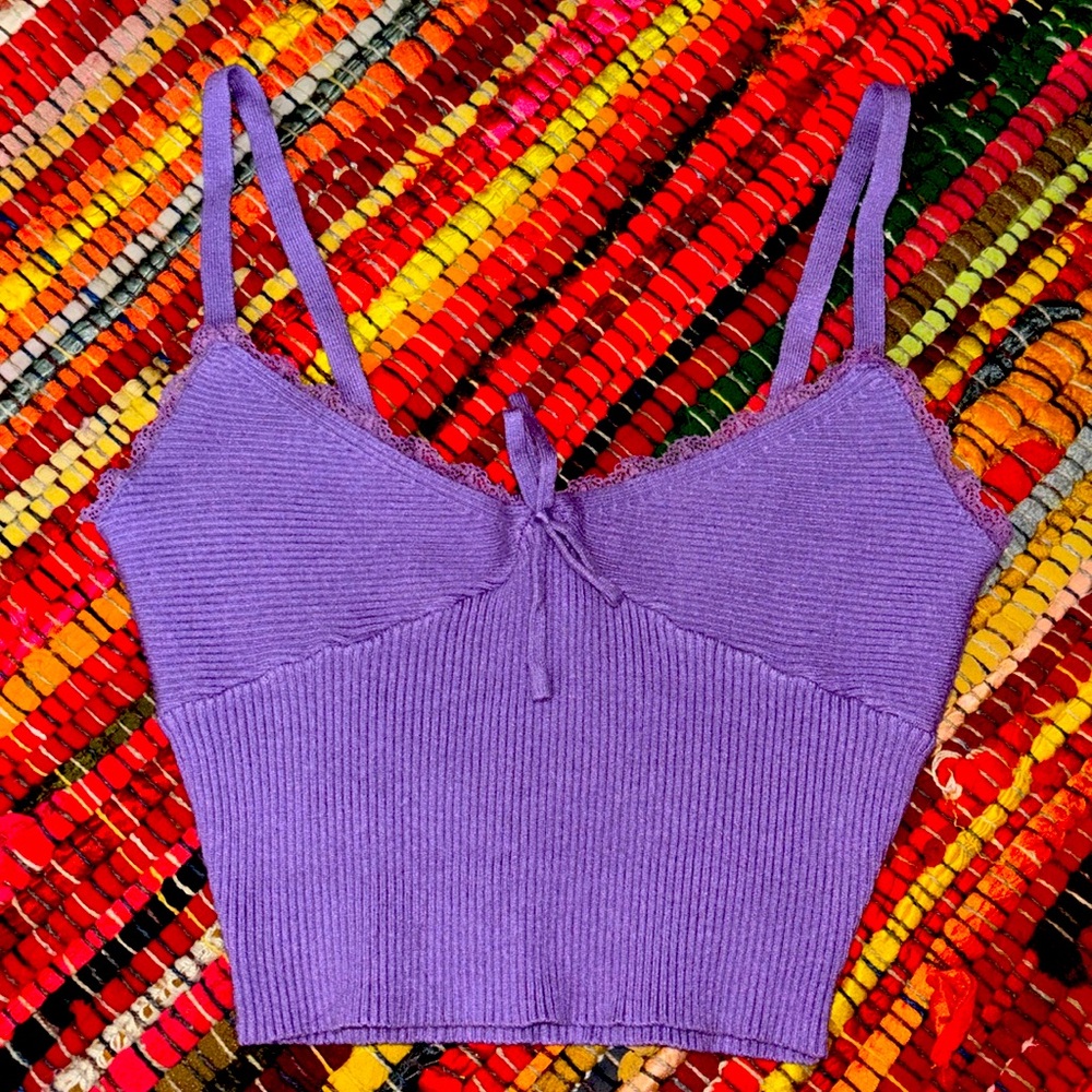 Tilly’s brand purple crop top